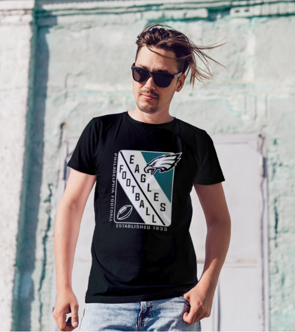 Philadelphia Eagles Football Shield Logo Established 1933 T-Shirt