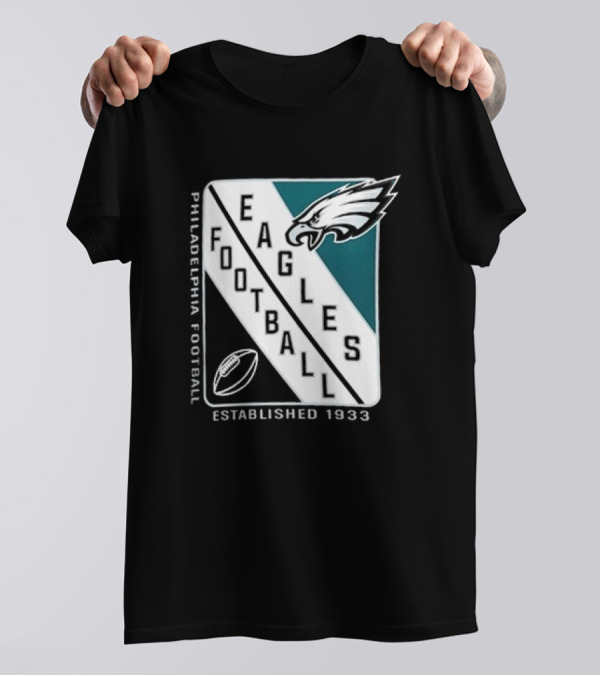Philadelphia Eagles Football Shield Logo Established 1933 T-Shirt
