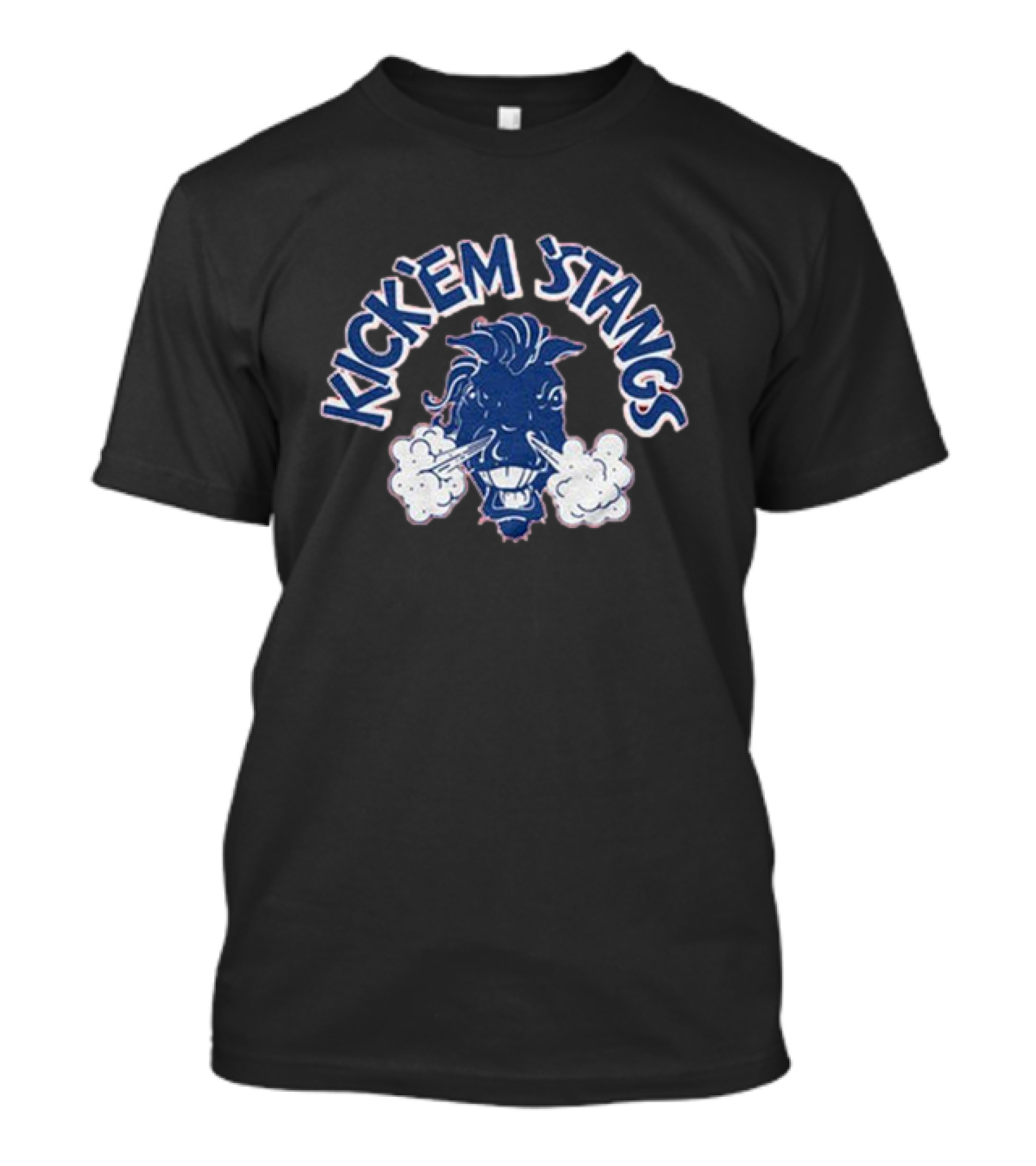 Kick 'Em Stangs SMU 2024 Mustang Spirit T-Shirt