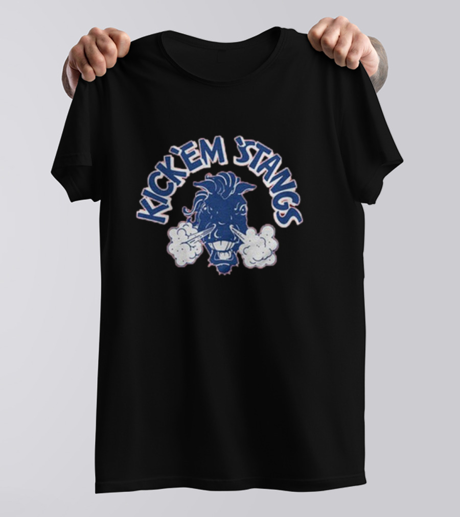 Kick 'Em Stangs SMU 2024 Mustang Spirit T-Shirt