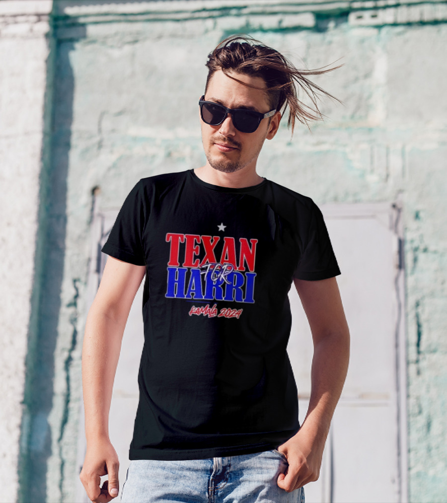 Texan For Harris Kamala 2024 Star T-Shirt