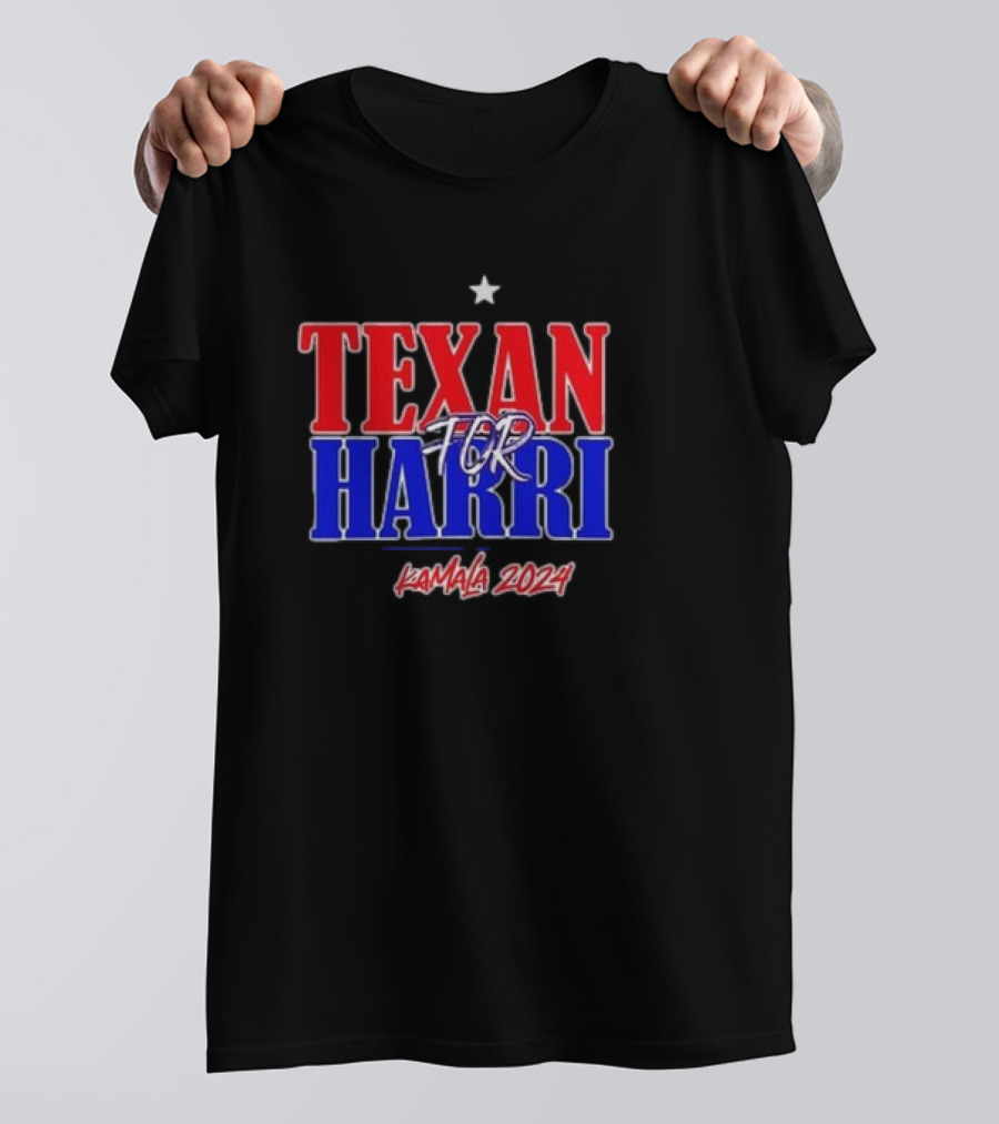 Texan For Harris Kamala 2024 Star T-Shirt