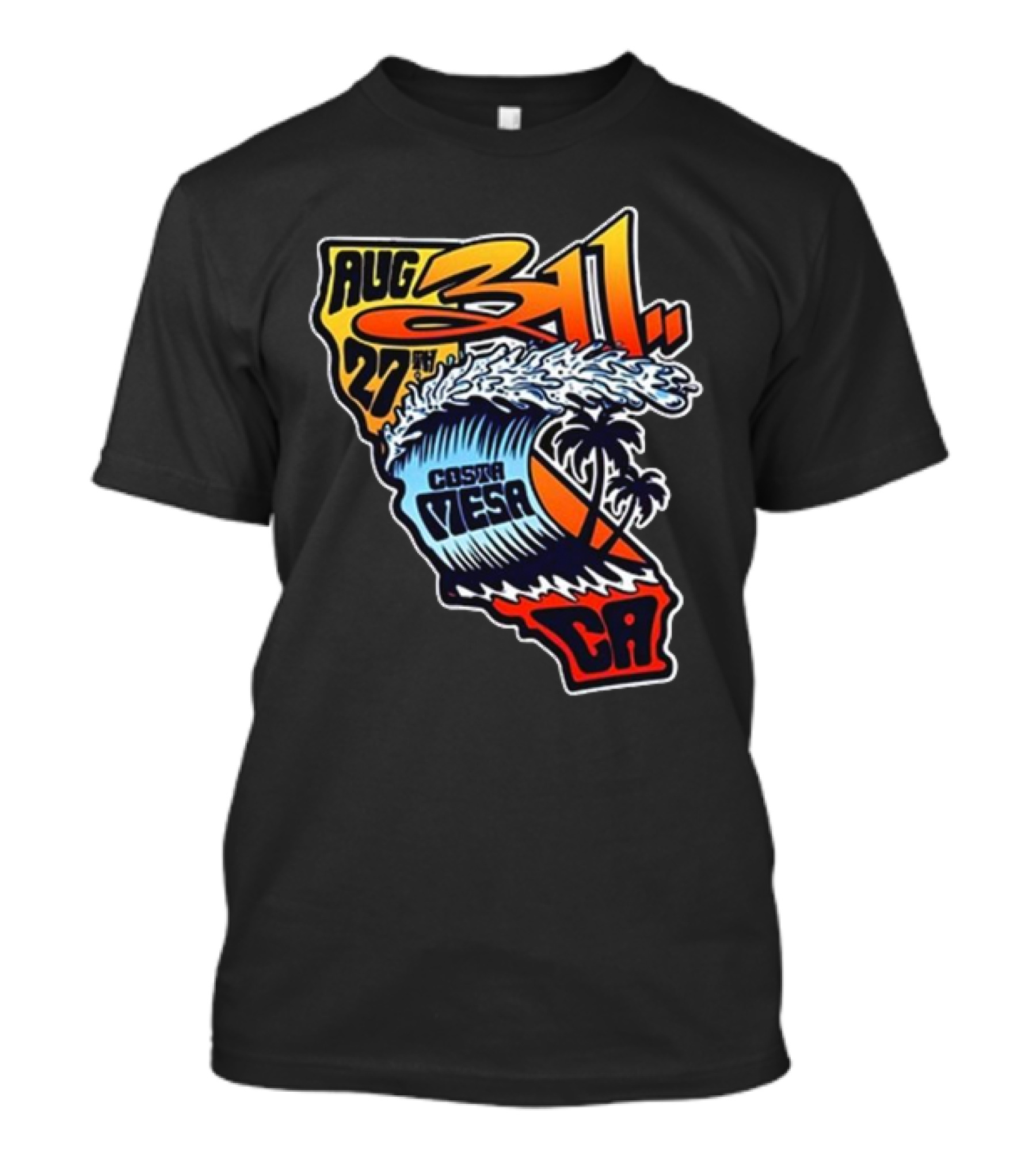 311 Live At Costa Mesa Pacific Amphitheatre August 27 2024 Wave And Palm T-Shirt