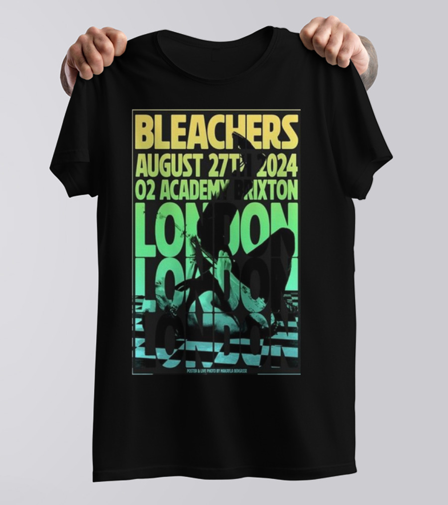 Bleachers O2 Academy Brixton London August 27th 2024 Live Photo By Mauricio Morales T-Shirt
