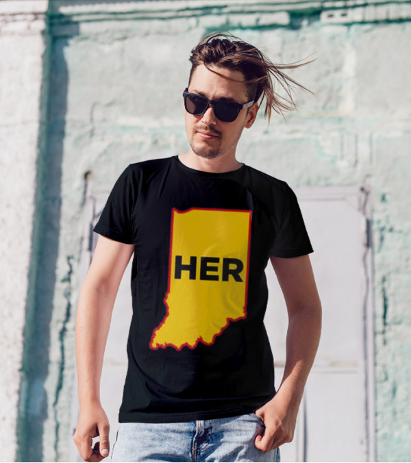 Indiana HER Map T-Shirt
