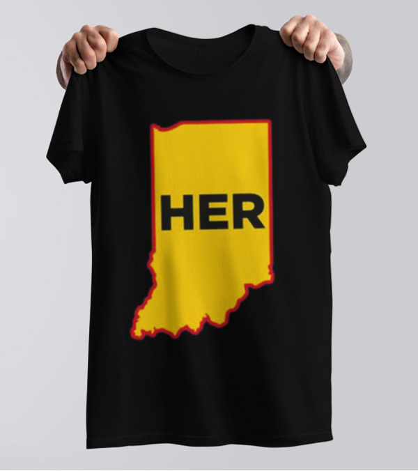 Indiana HER Map T-Shirt