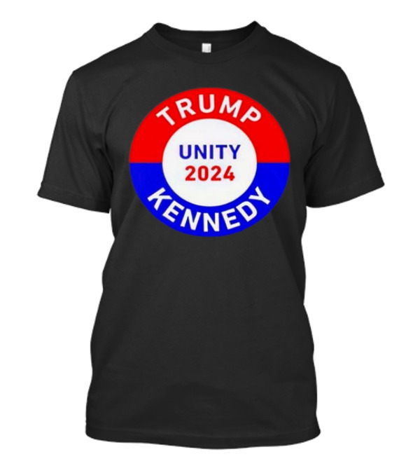 Trump Kennedy Unity 2024 Emblem With Red White And Blue Circular Motif T-Shirt