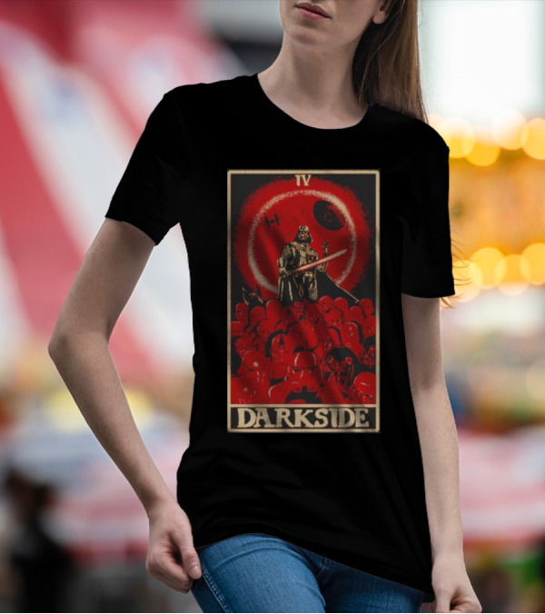 Darkside Tarot Card IV Darth Vader Death Star Stormtroopers T-Shirt
