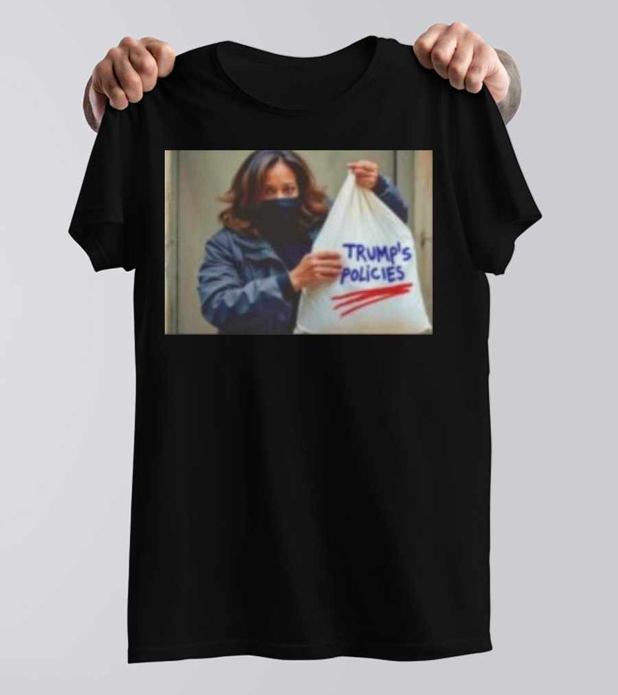 The Policy Burglar 2024 Kamala Trump Policies Thief Bag T-Shirt