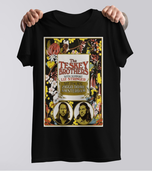 The Teskey Brothers With Support Liz Stringer Sat 31st Aug Ziggo Dome Amsterdam T-Shirt