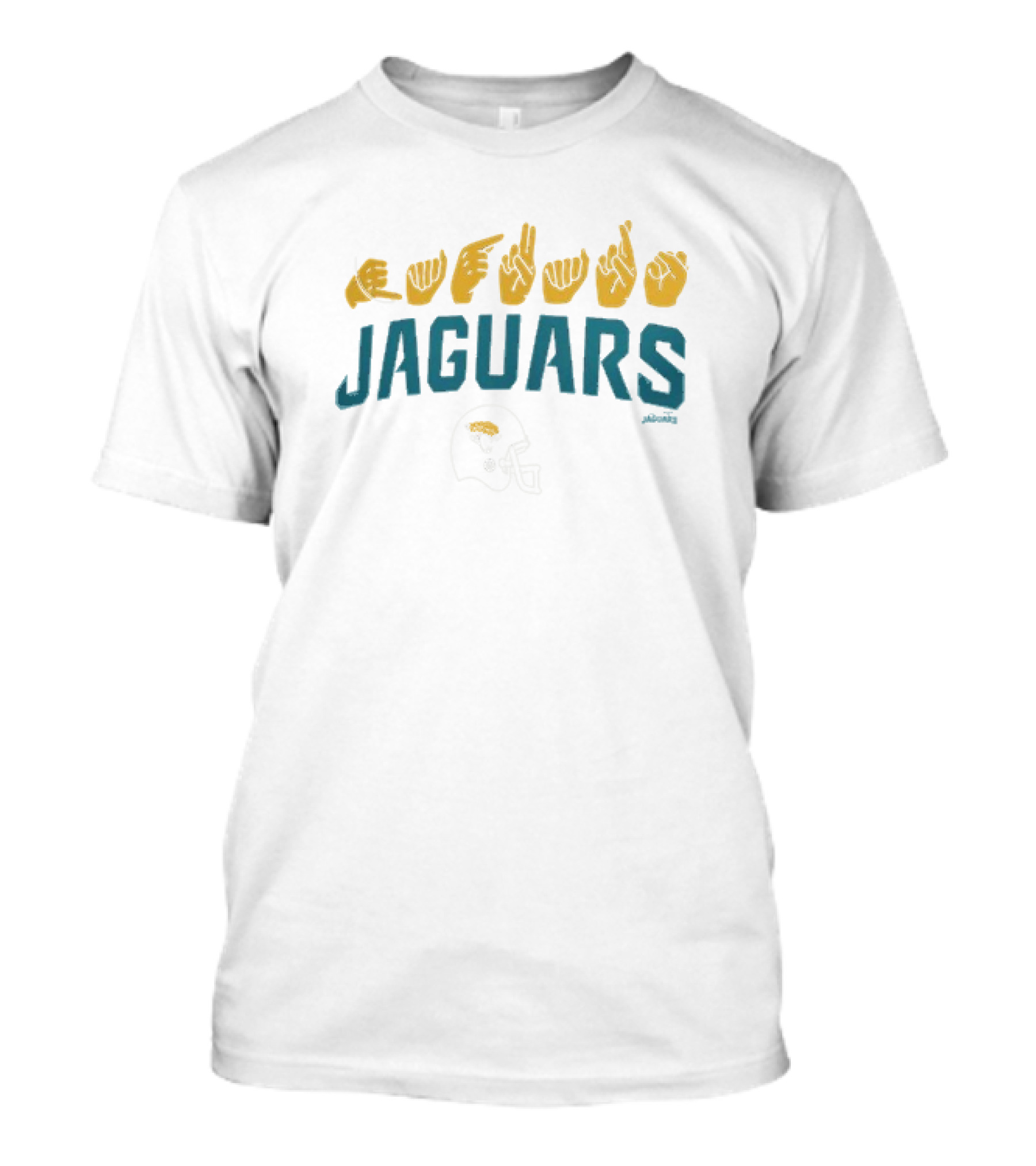 Jacksonville Jaguars NFL ASL Love Sign American Sign Language T-Shirt