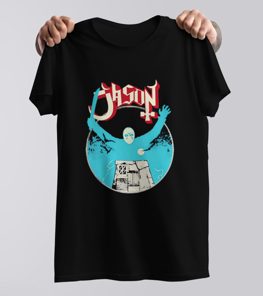 Jason Ghost Heavy Metal Turbo Cabin And Mask T-Shirt