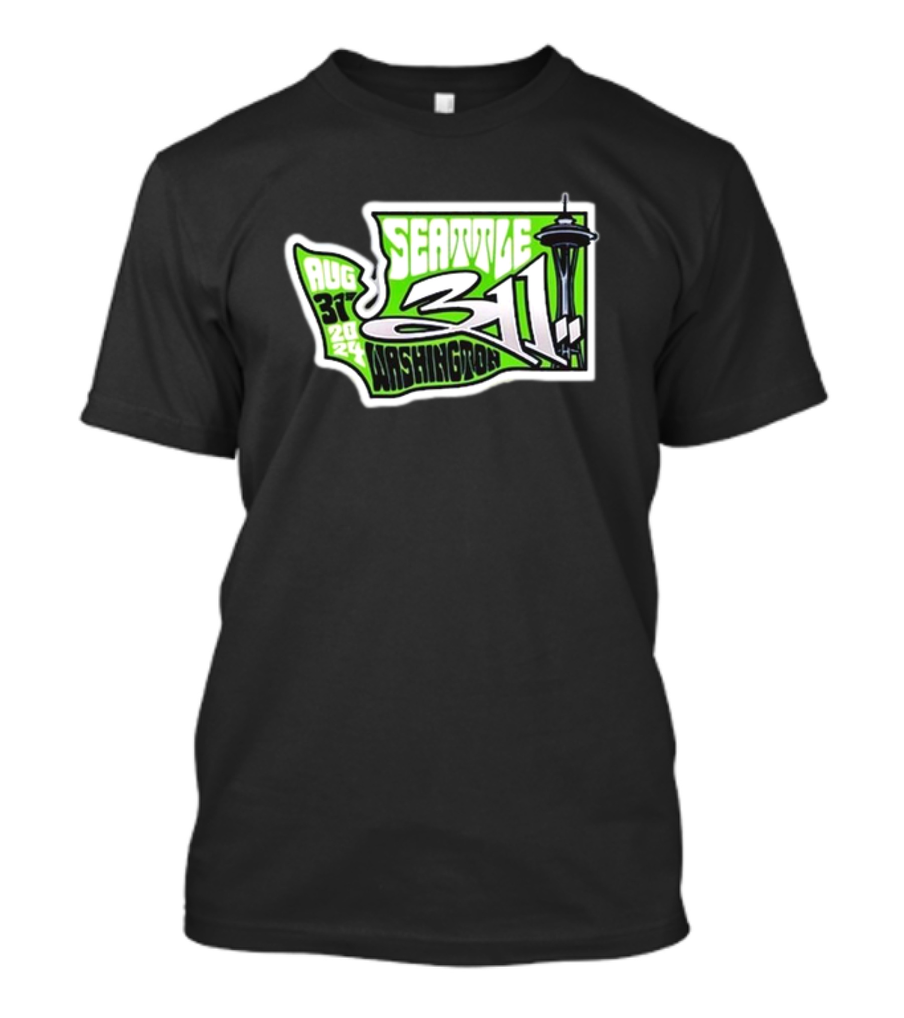 311 Tour Seattle Washington Aug 31 2024 Space Needle T-Shirt