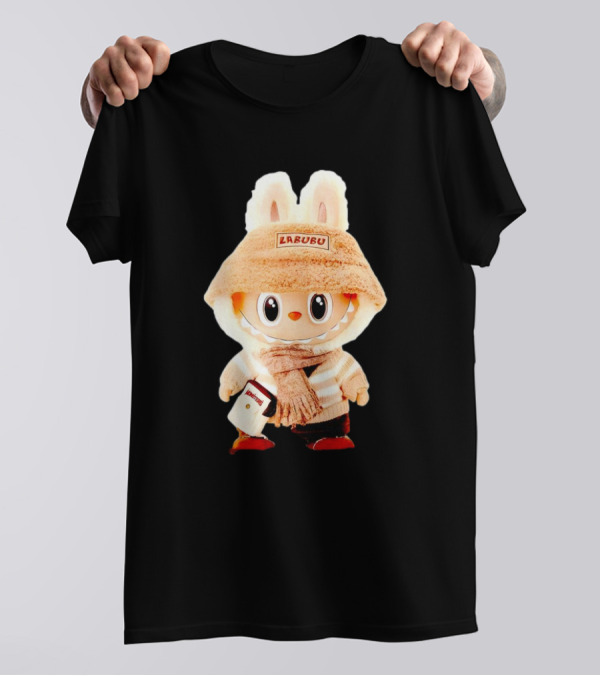 Labubu Bunny Hoodie With Scarf And Bag Accessories T-Shirt