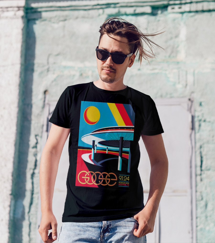 Goose PNC Bank Arts Center Holmdel NJ September 1 2024 Retro Futuristic T-Shirt