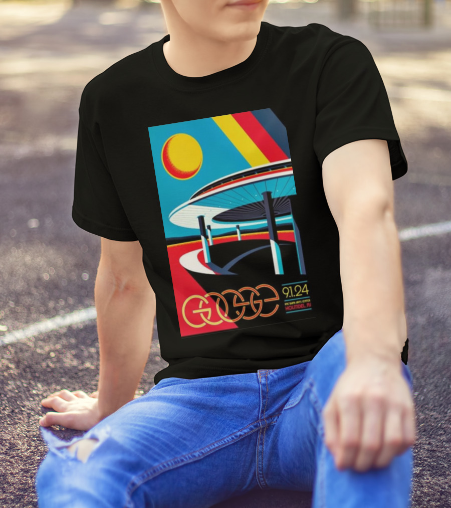 Goose PNC Bank Arts Center Holmdel NJ September 1 2024 Retro Futuristic T-Shirt