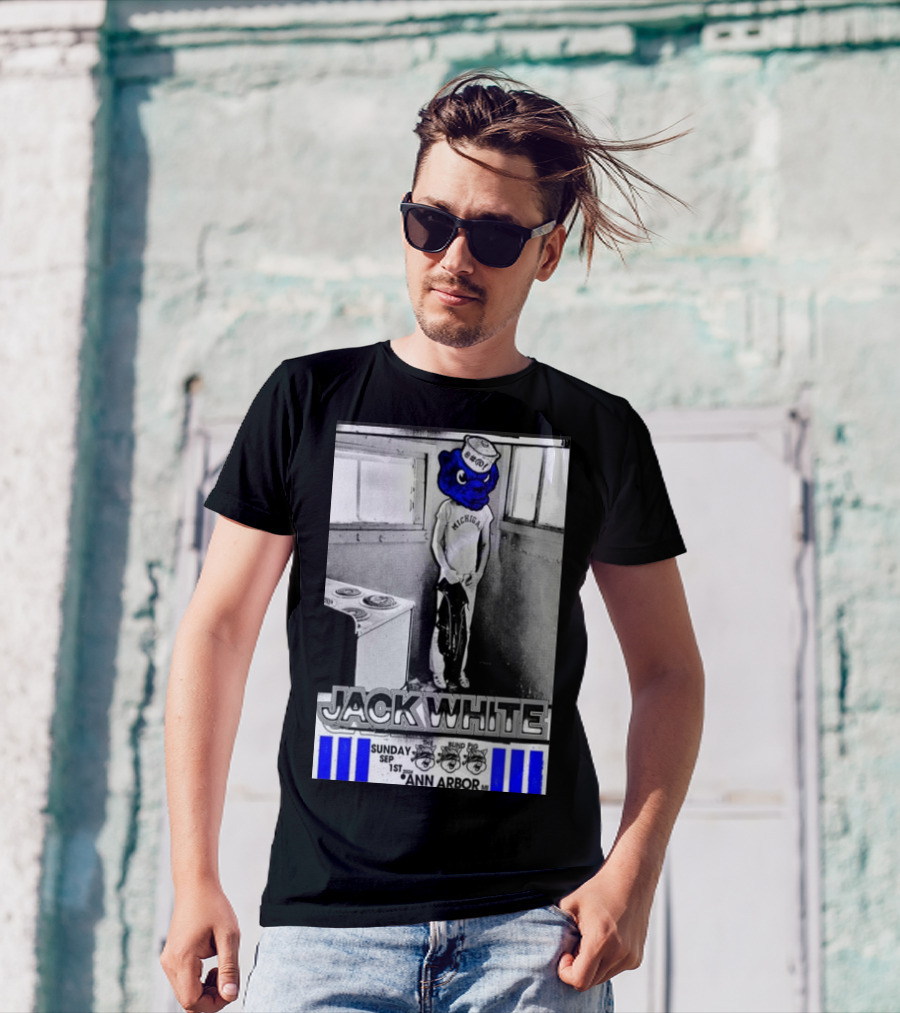 Jack White Michigan Blue Bear Ann Arbor September 1 T-Shirt