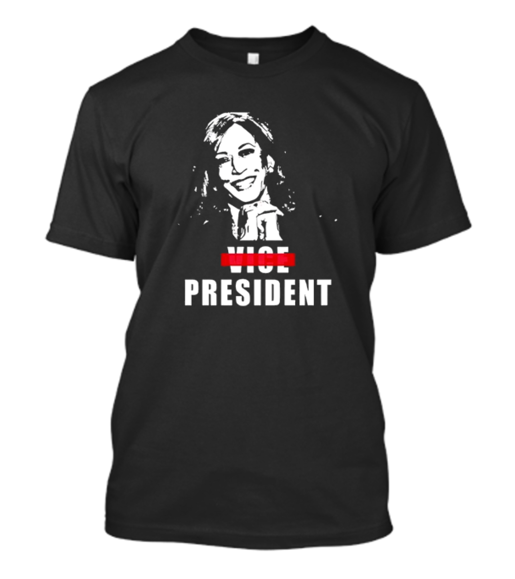 Kamala Harris Vice President Crossed Out President T-Shirt