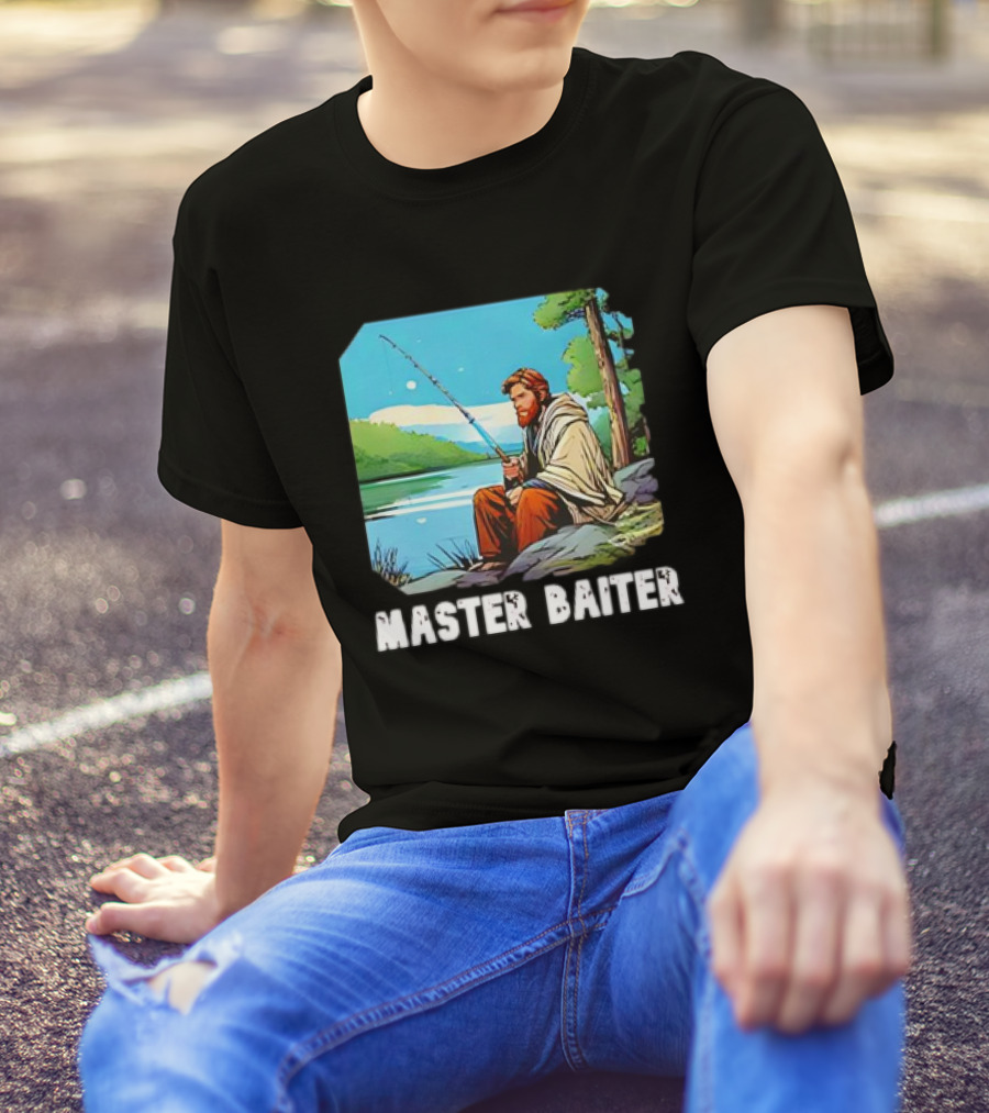 Obi-Wan Kenobi Fishing Master Baiter Forest Scene T-Shirt