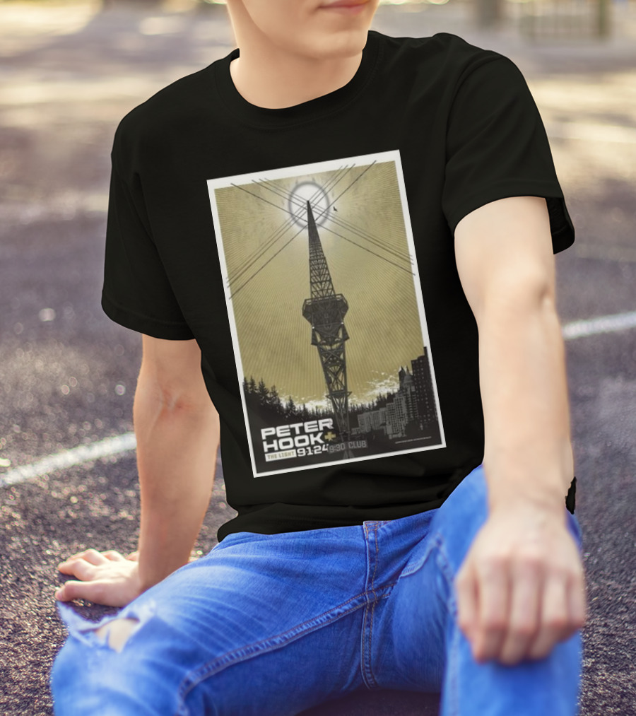 Peter Hook And The Light 9/1/24 9:30 Club Washington DC Tour T-Shirt