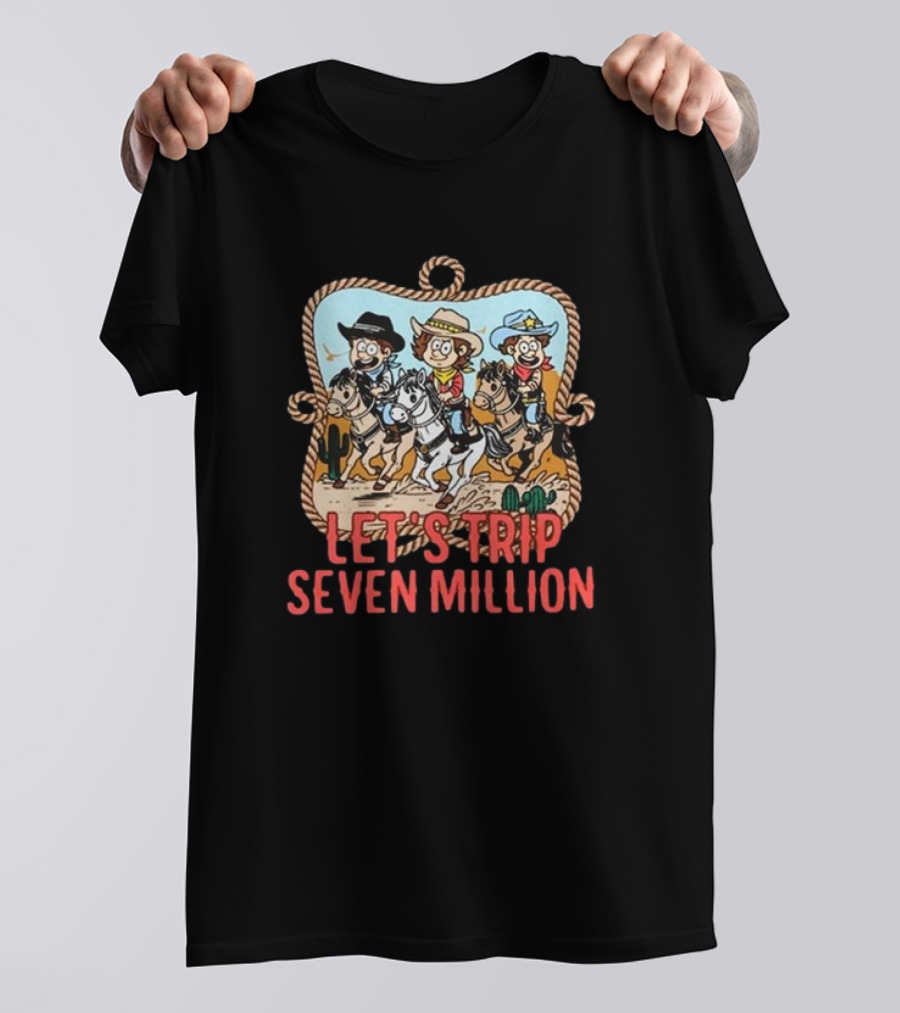 Sturniolo Triplets Let's Trip Seven Million Cowboy Riding Adventure T-Shirt