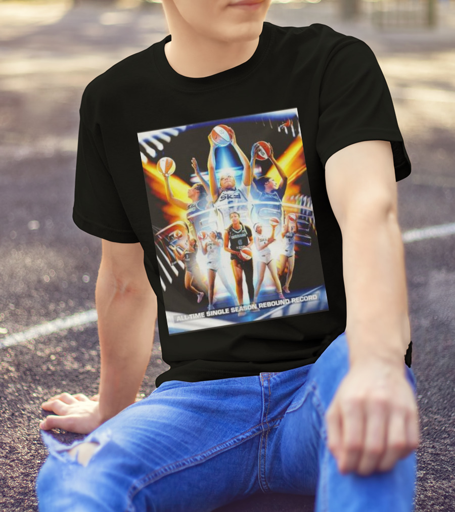 All-Time Single Season Rebound Record WNBA Angel Reese T-Shirt