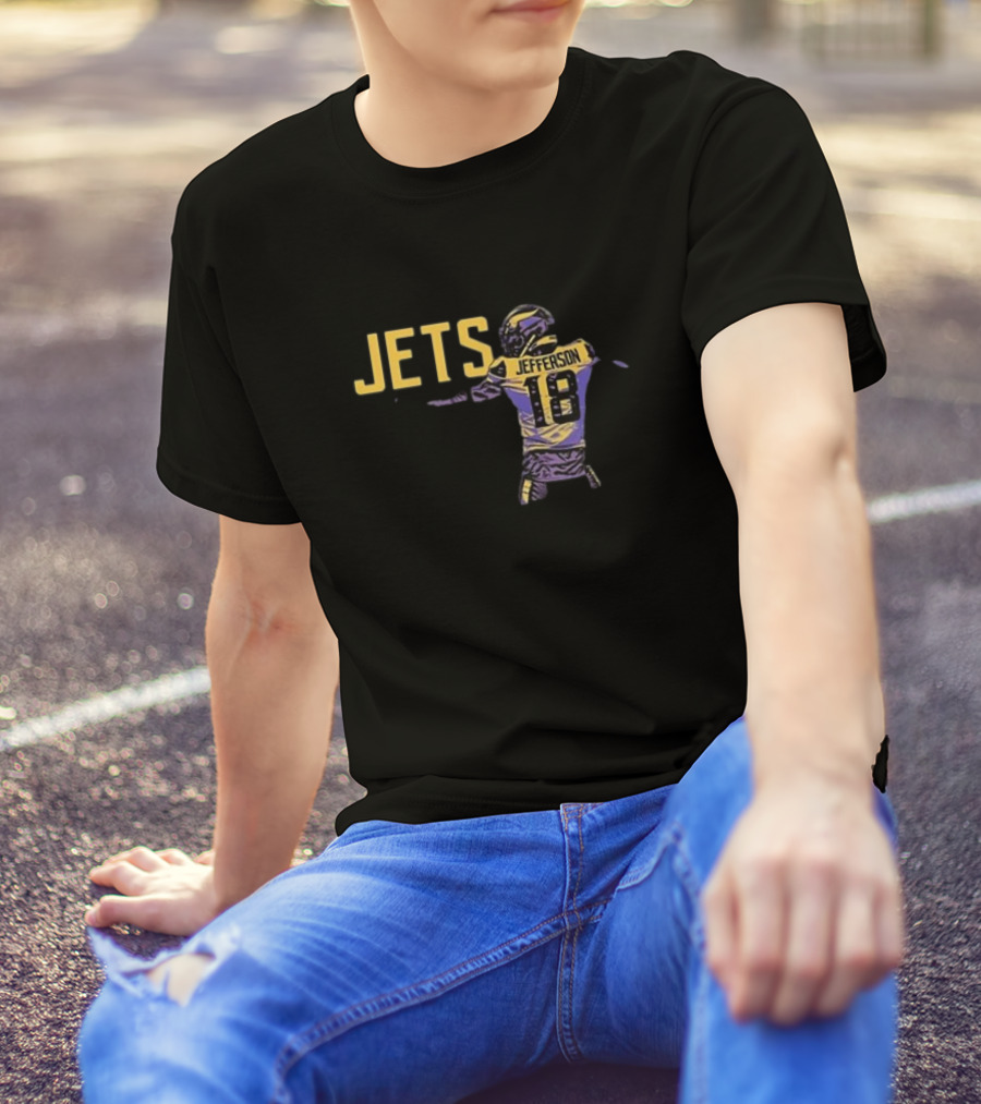 Anthony Edwards Jets Justin Jefferson Football Jersey 18 T-Shirt