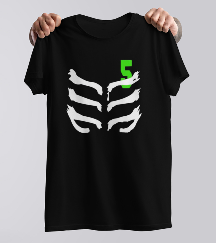 Ninjago Lloyd Garmadon Skeleton Ribcage With Green Ninja 5 T-Shirt