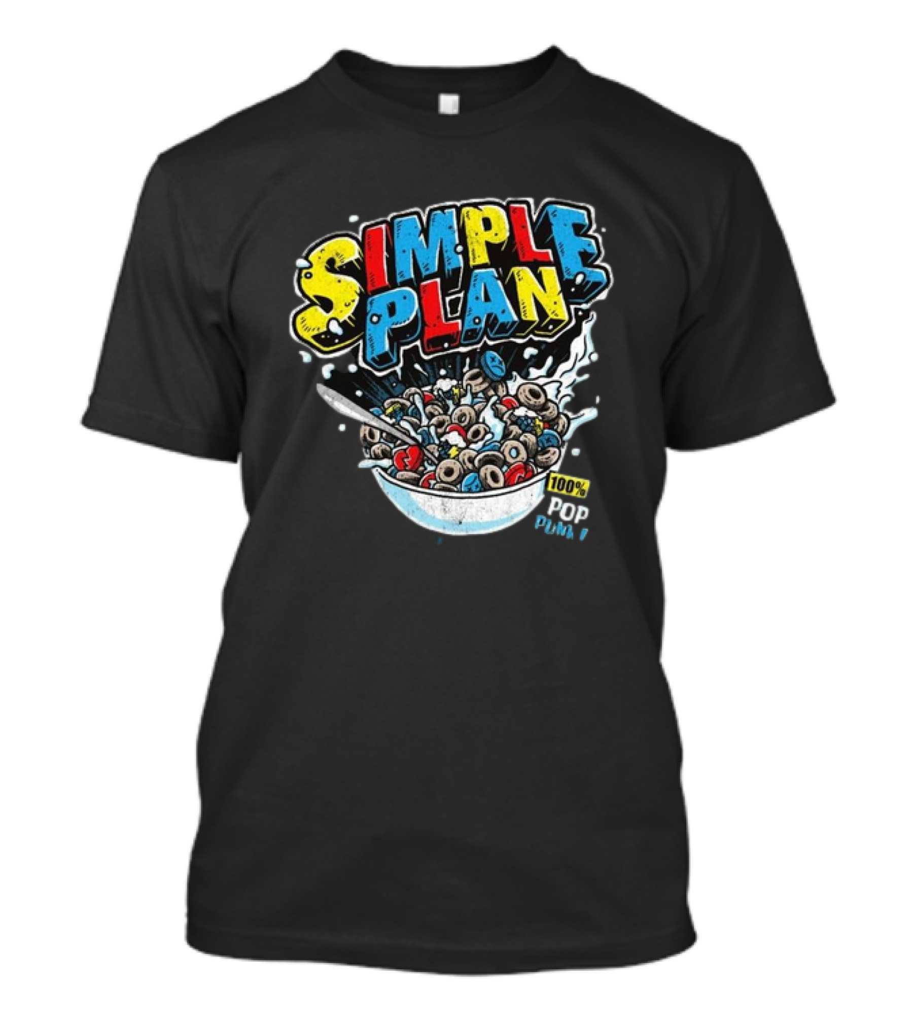 SIMPLE PLAN CEREAL 100% POP PUNK T-Shirt