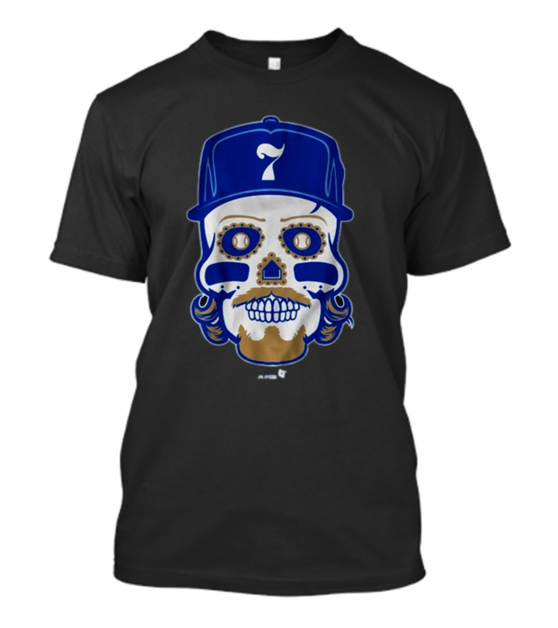 Bobby Witt Jr. Sugar Skull Baseball Cap T-Shirt