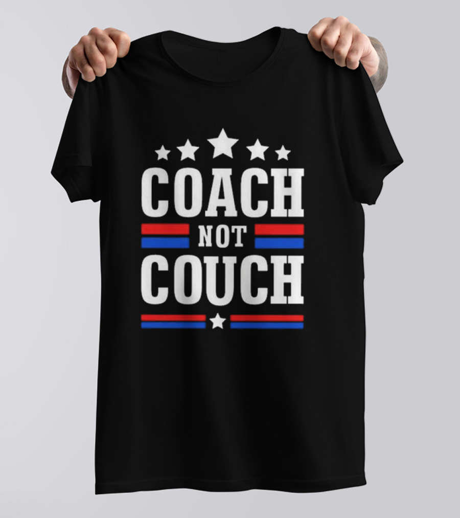 COACH NOT COUCH Stars And Stripes Red White Blue T-Shirt