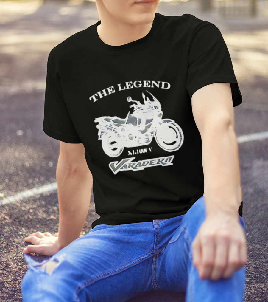 The Legend Varadero XL1000V Motorcycle Icon Text Highlight T-Shirt