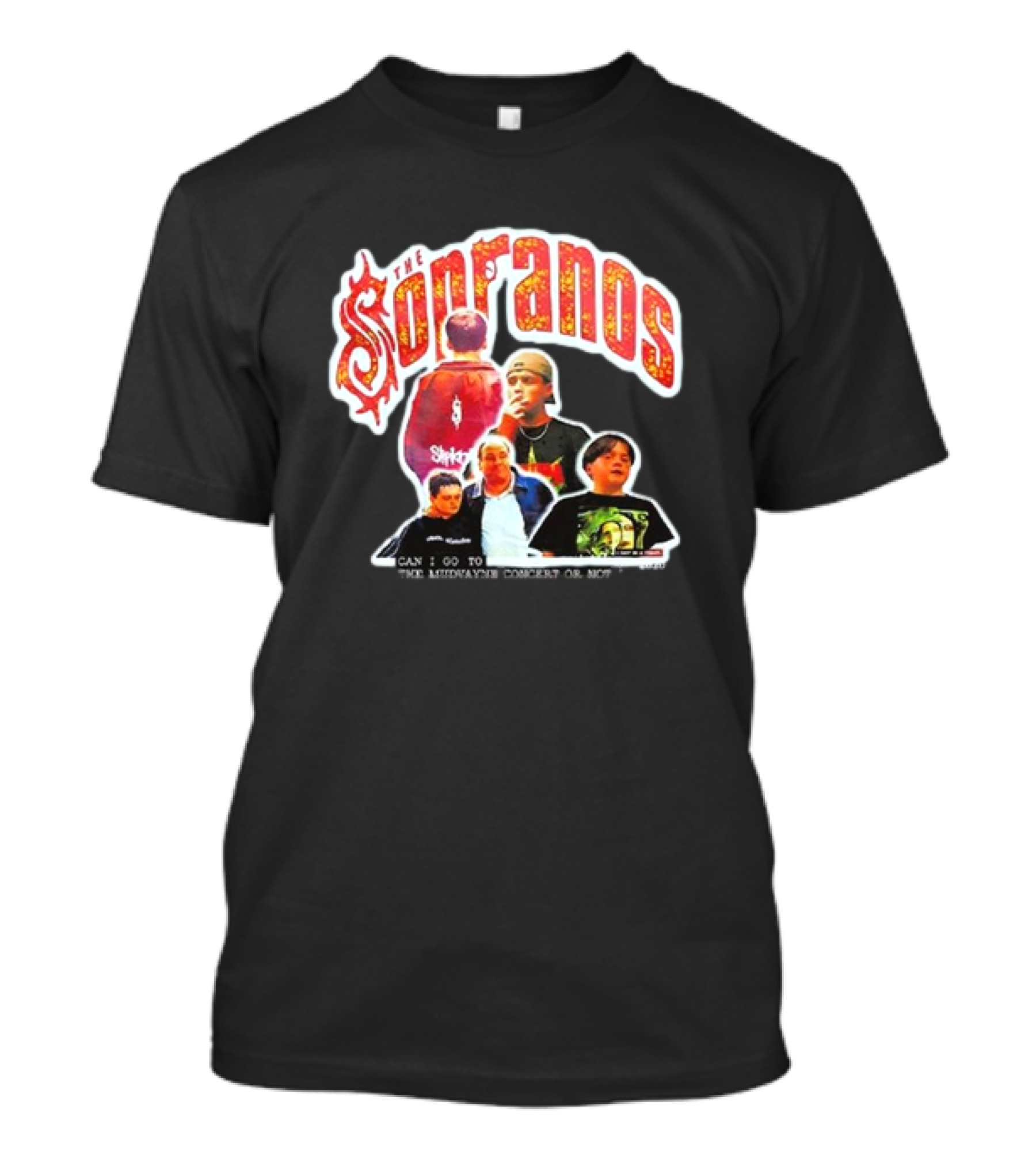 The Sopranos Slipknot Mudvayne Concert Scene Mashup T-Shirt