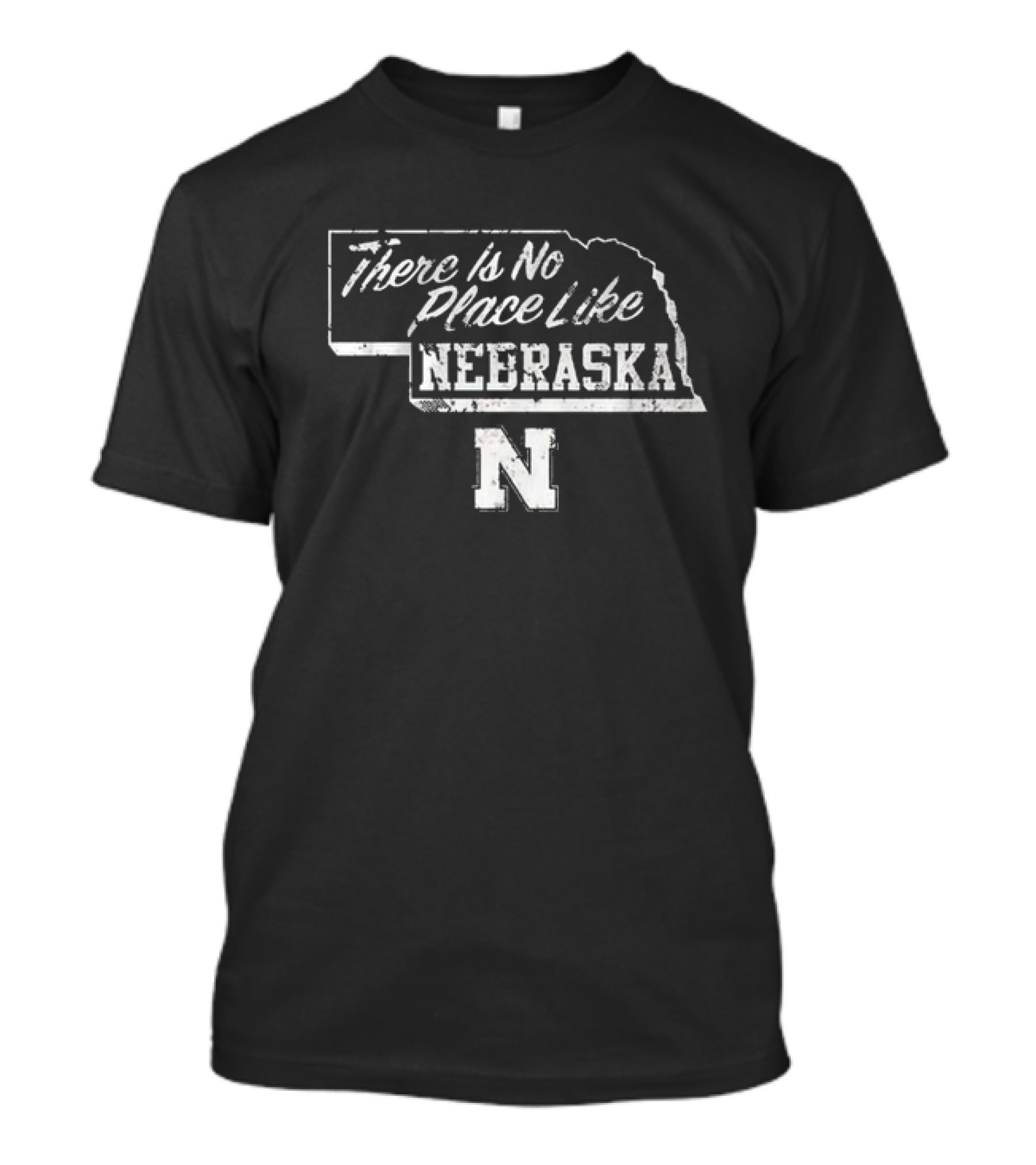 There Is No Place Like Nebraska N Logo Map T-Shirt