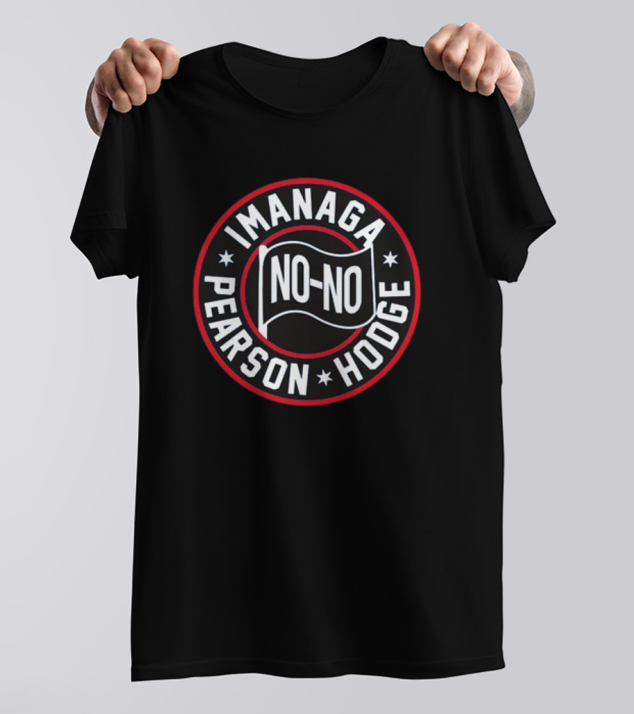 Imanaga Pearson Hodge No-no Chicago Baseball Achievement Badge T-Shirt