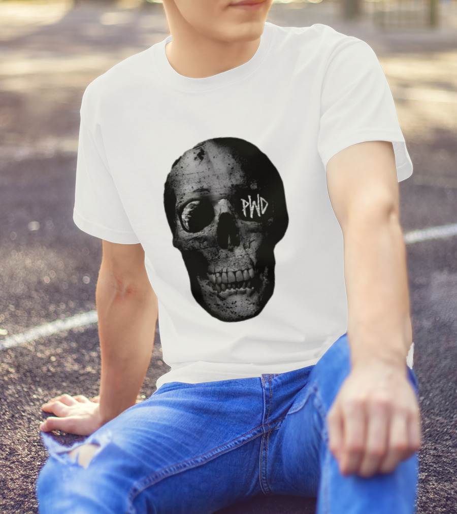 PWD Parkway Drive Dark Days 2012 Atlas Skull Image T-Shirt
