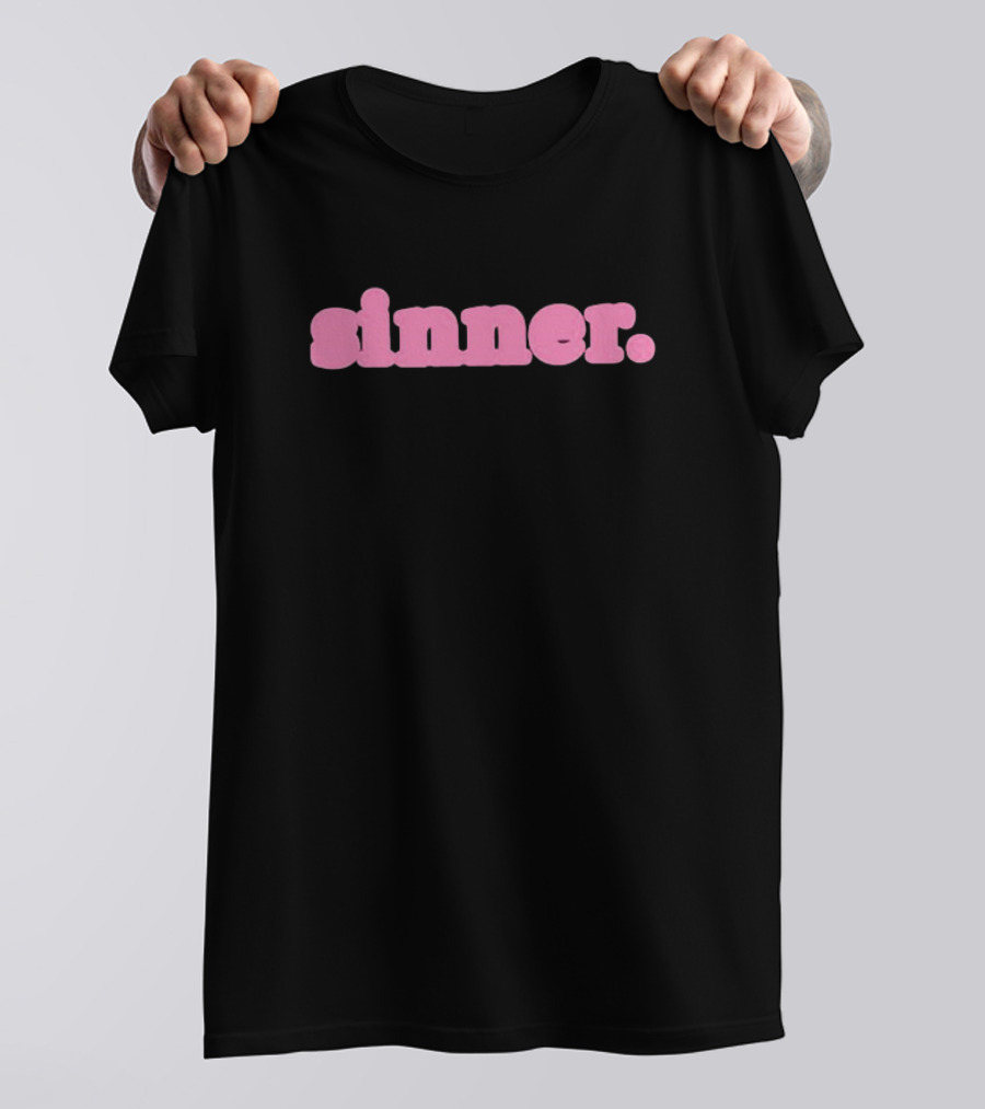 Sinner Ringer Pink Raye T-Shirt