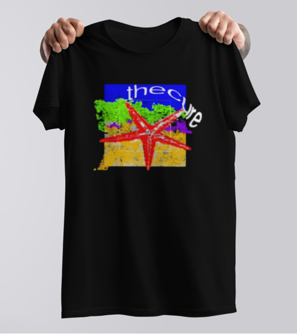 The Cure Starburst Grunge Color Block T-Shirt