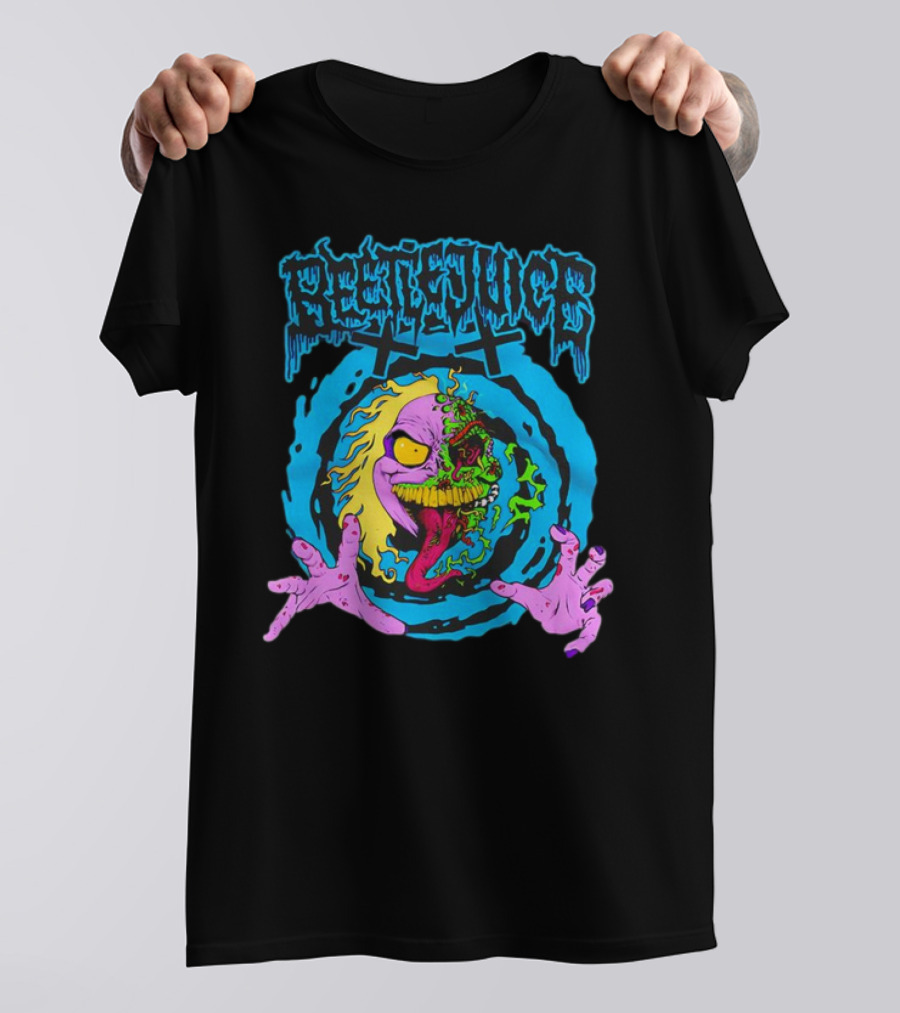 Beetlejuice Bio Exorcist Horror Splatter Vibrant Grotesque Face T-Shirt