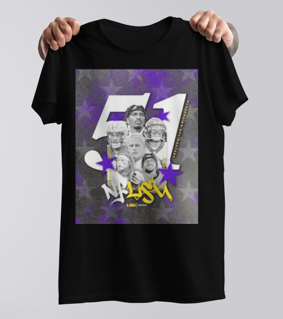 LSU Tigers NFLSU NFL Rosters Legends 51 Superstars T-Shirt