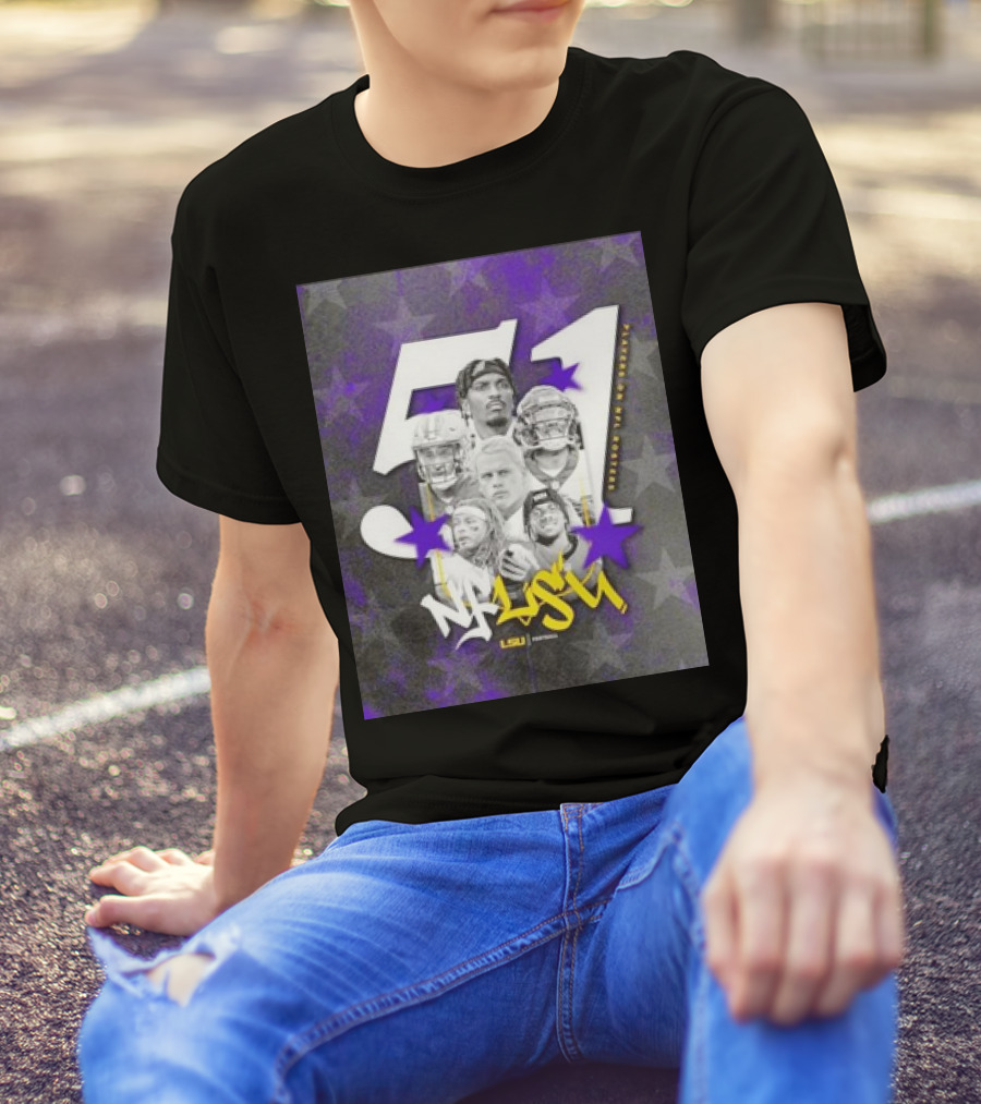 LSU Tigers NFLSU NFL Rosters Legends 51 Superstars T-Shirt