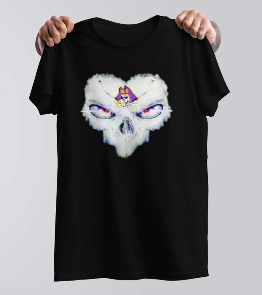 East Carolina Pirates ECU Skull Fantasy T-Shirt