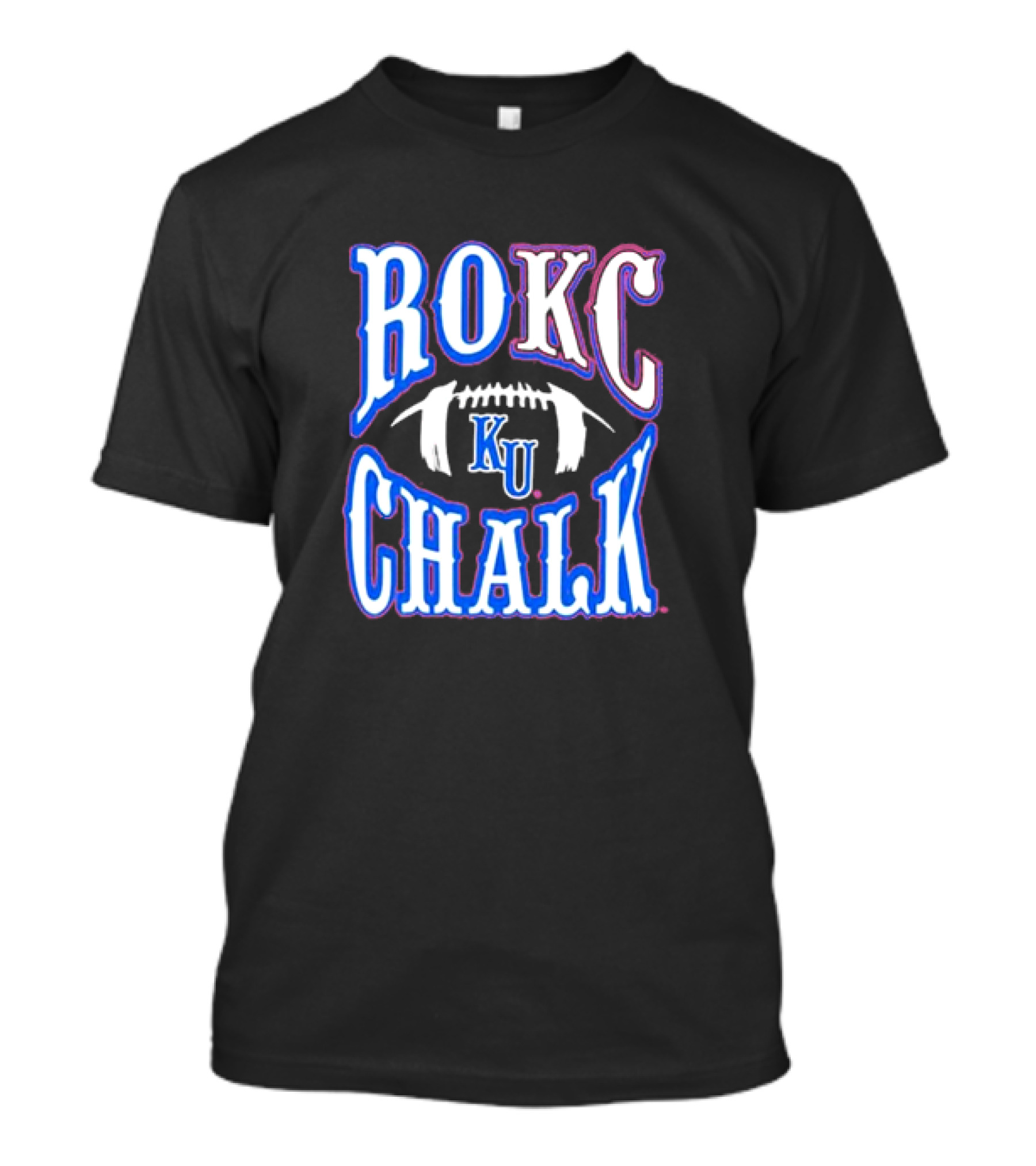 RoKC Chalk KU Kansas Jayhawks Football T-Shirt