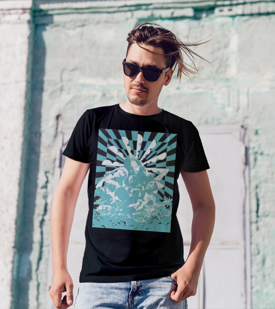 The War On Drugs Optical Collage Sunburst Band Montage T-Shirt