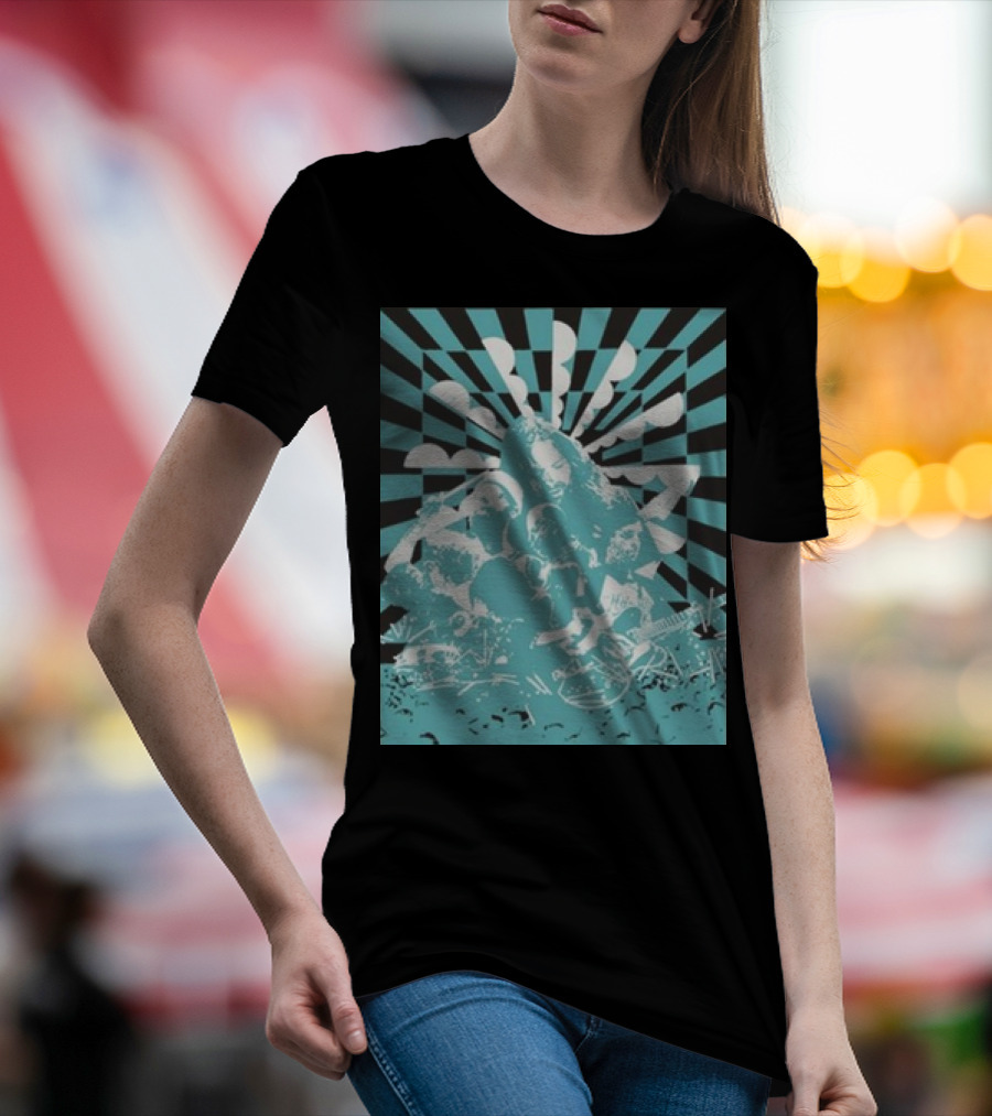 The War On Drugs Optical Collage Sunburst Band Montage T-Shirt