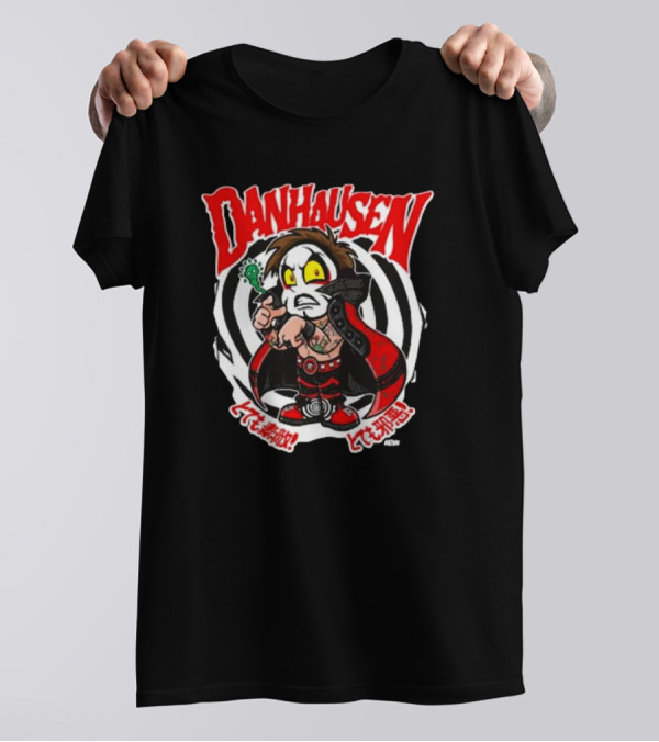 Danhausen Spiral Curse Character With Tattoo And Cape T-Shirt