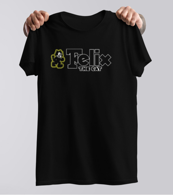 Felix The Cat Retro Style Outline T-Shirt