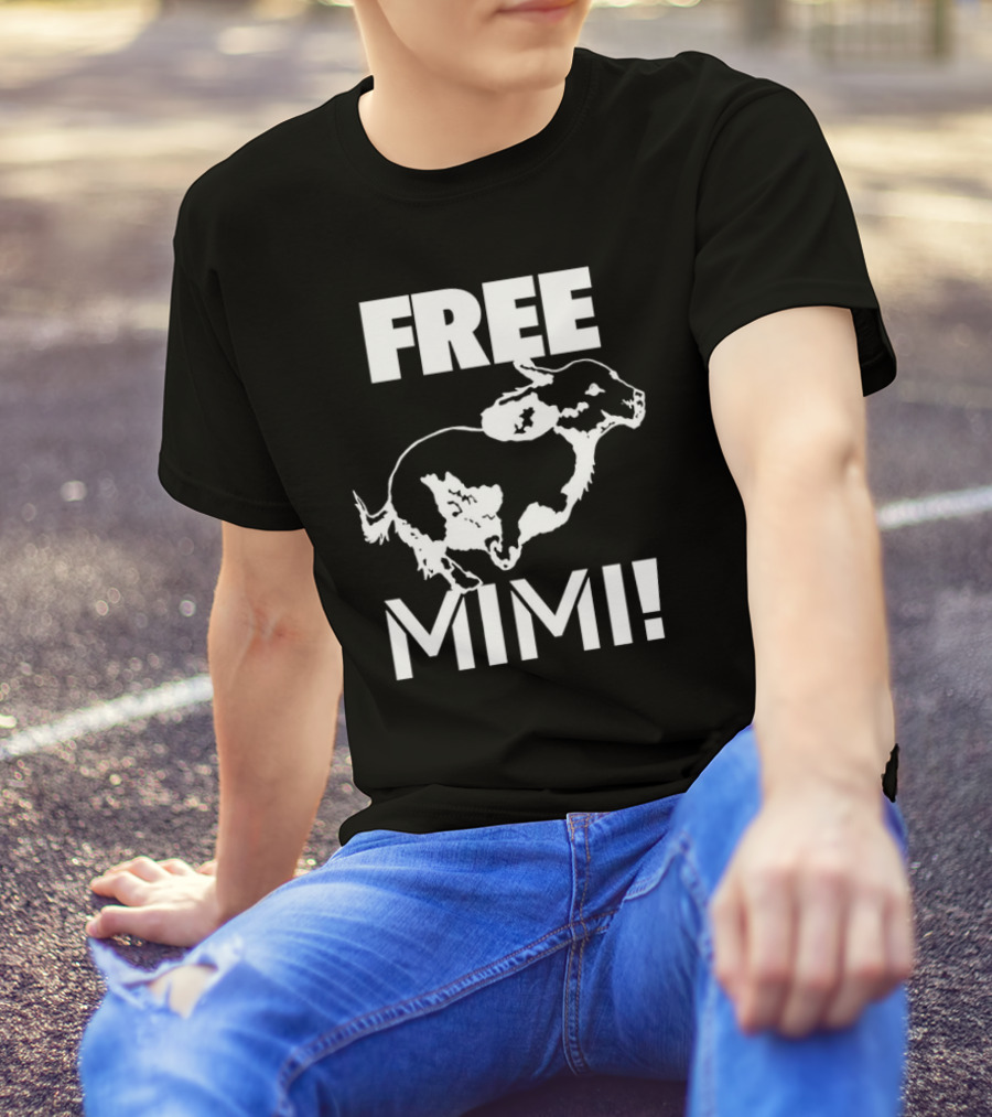 Free Mimi Running Cow T-Shirt