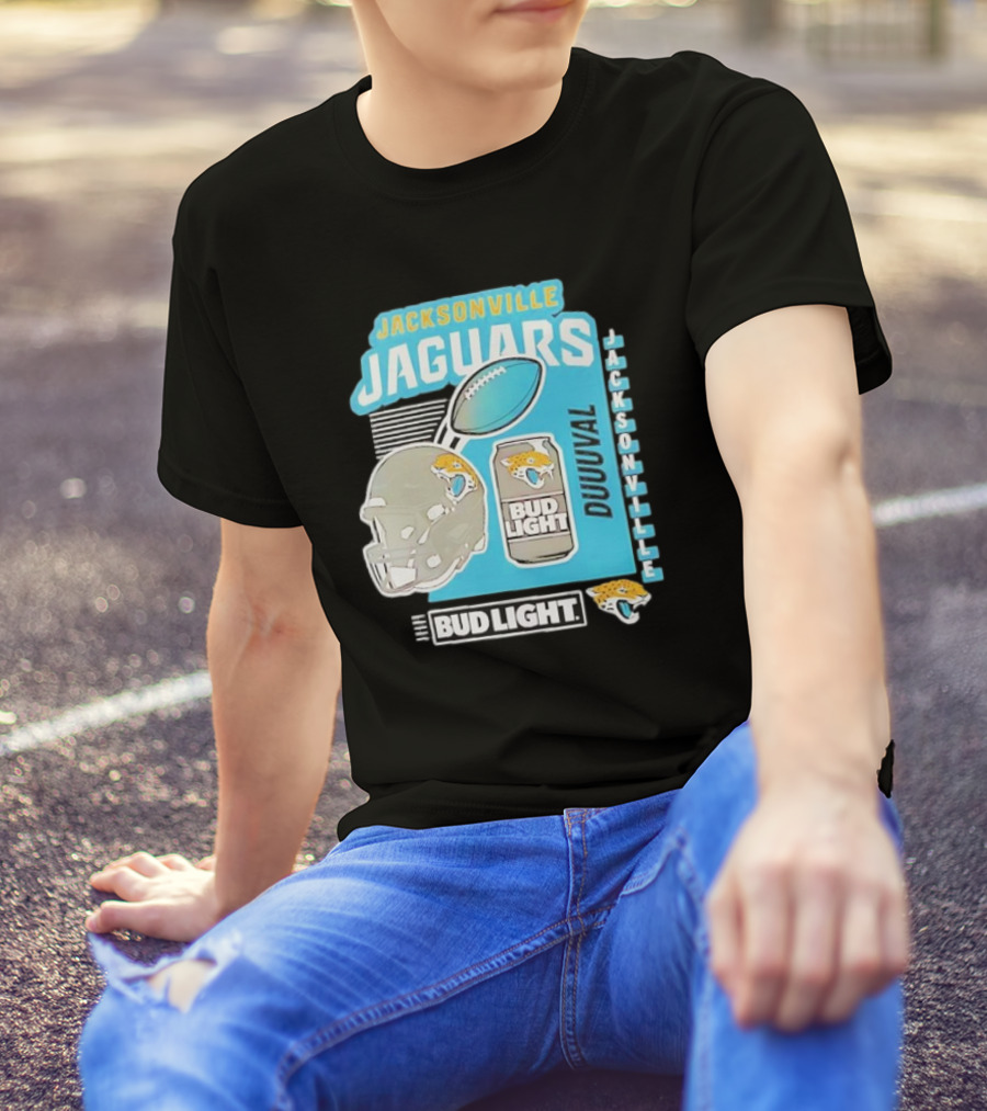 Jacksonville Jaguars Bud Light Football Duuuval Jacksonville T-Shirt