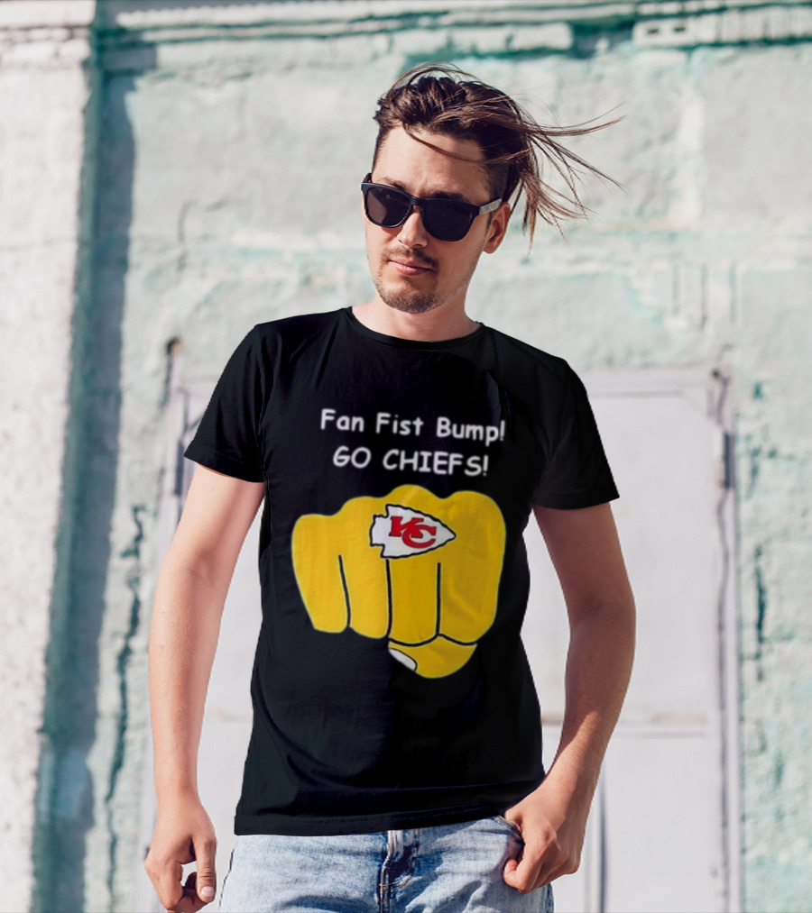 Fan Fist Bump Go Chiefs KC T-Shirt